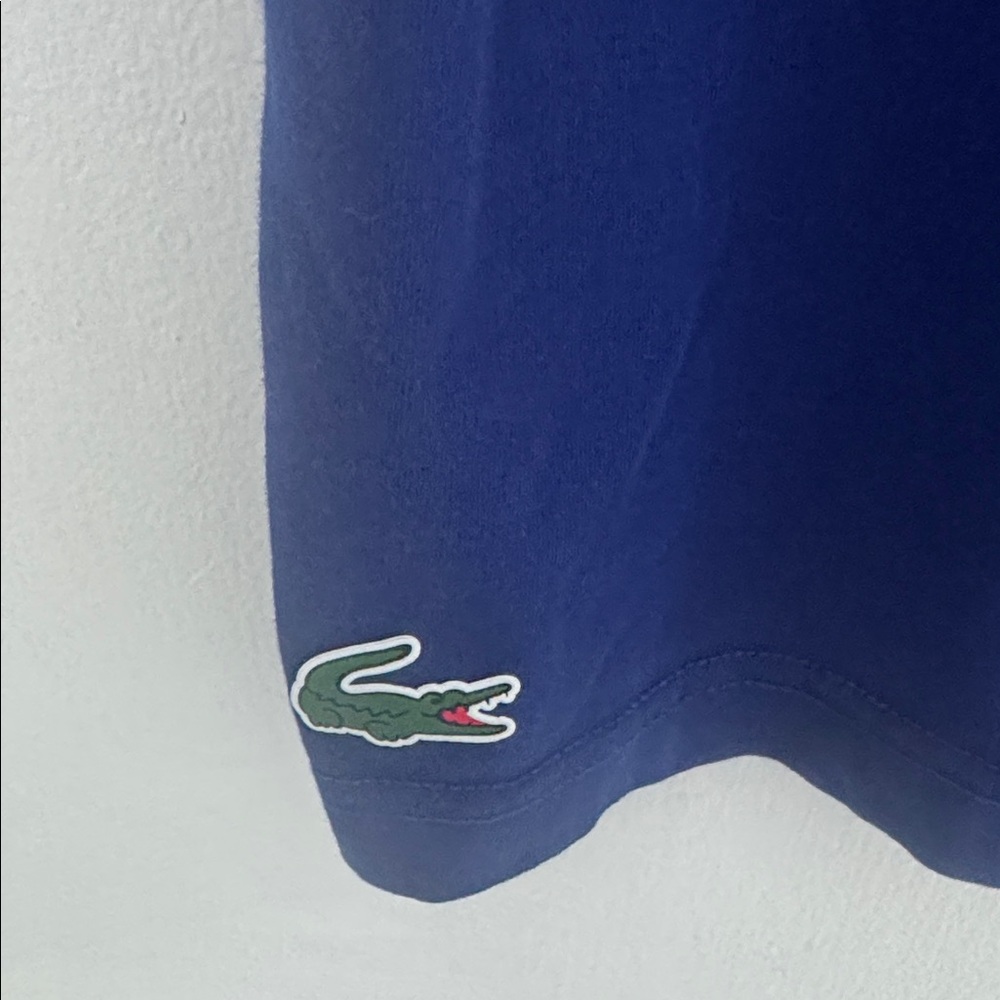Lacoste Blue T-Shirt with Tennis Graphic - Picture 3 of 4